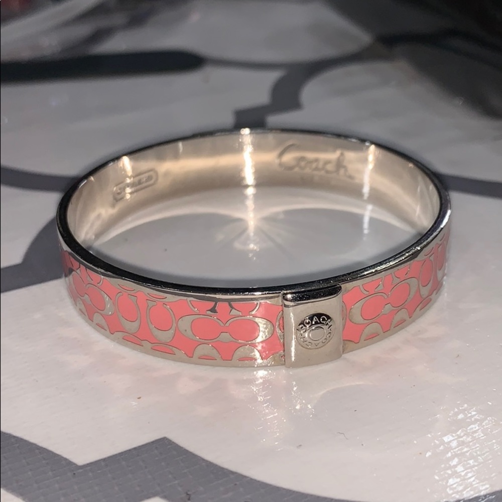 Coach coral bangle